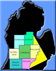 South Eastern Detroit Metropolitan Counties